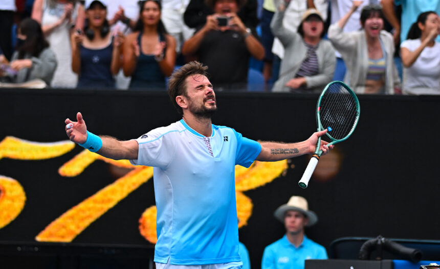Stan Wawrinka all'Australian Open 2026
