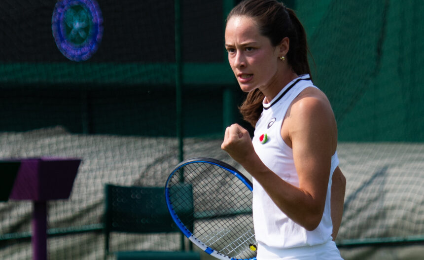 Zeynep Sönmez durante Wimbledon 2024