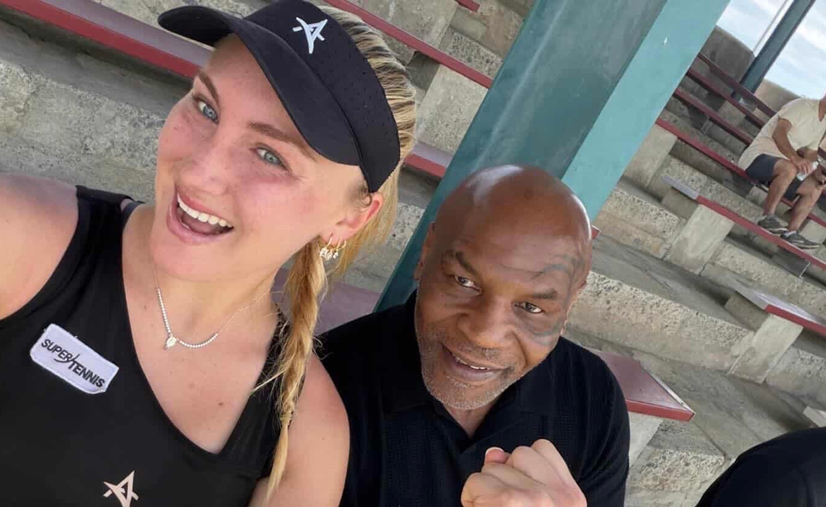 Anastasia Abbagnato e Mike Tyson all'ITF W35 di Arcadia