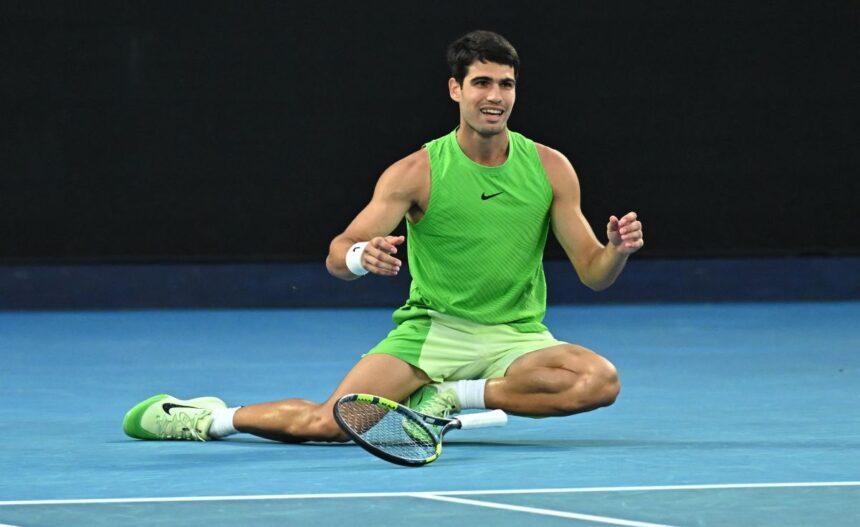 Carlos Alcaraz all'Australian Open 2026