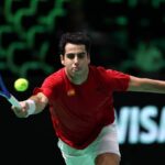 Il tennista spagnolo Jaume Munar alle Finals di Coppa Davis