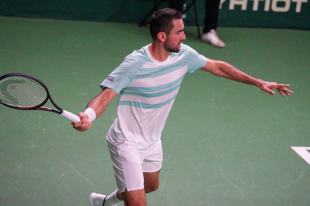Il tennista croato Marin Cilic al Challenger di Helsinki