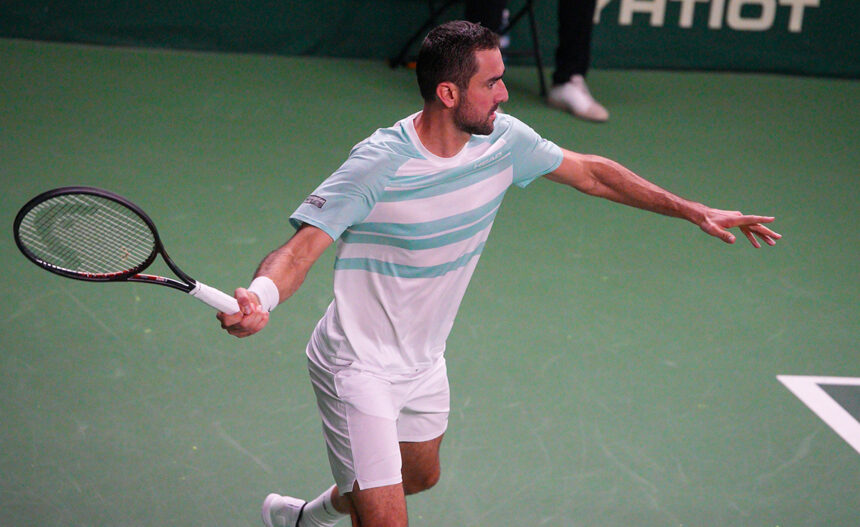 Il tennista croato Marin Cilic al Challenger di Helsinki