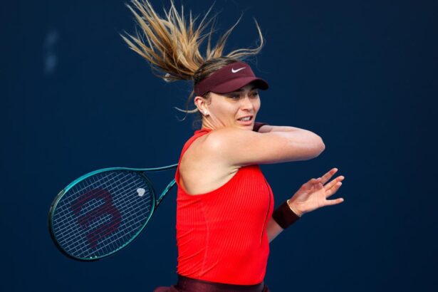 La tennista spagnola Paula Badosa al China Open