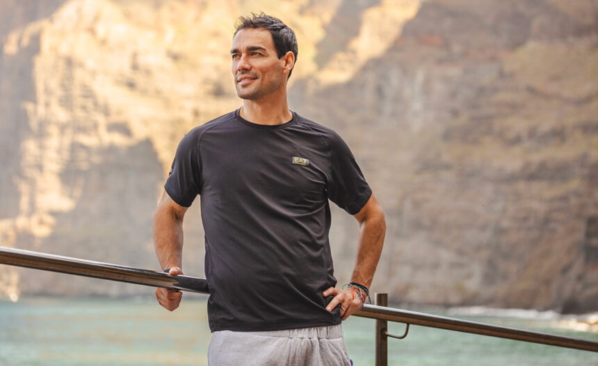 Fabio Fognini in barca a Tenerife