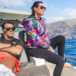 Fabio Fognini e Flavia Pennetta in barca a Tenerife