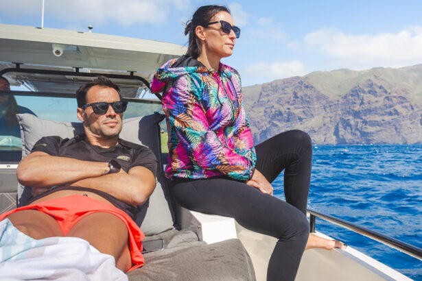 Fabio Fognini e Flavia Pennetta in barca a Tenerife