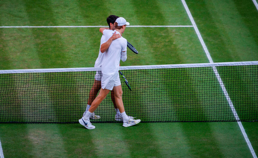 Carlos Alcaraz e Jannik Sinner a Wimbledon 2025