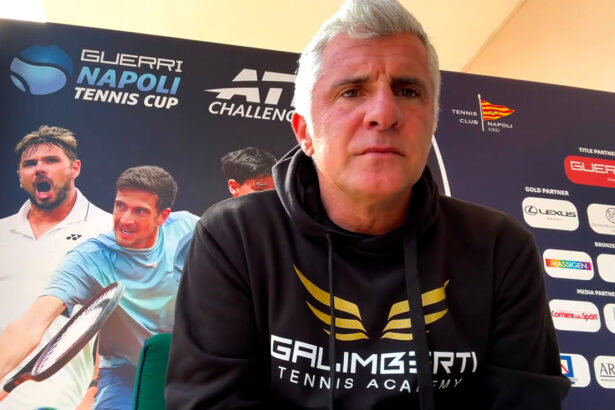 Giorgio Galimberti durante l'intervista a Spazio Tennis