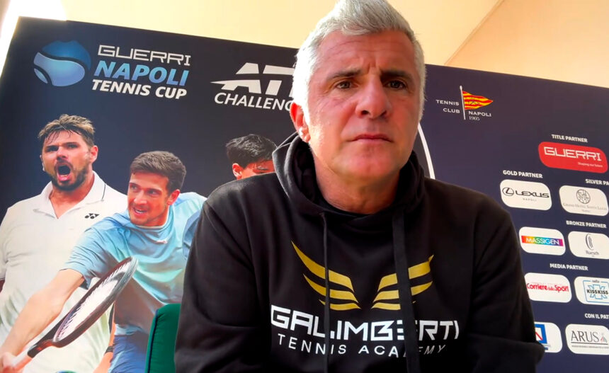 Giorgio Galimberti durante l'intervista a Spazio Tennis