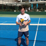 Lorenzo Angelini con il titolo del ITF M15 di Heraklion