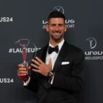 Novak Djokovic ai Laureus Sports Awards 2024