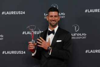 Novak Djokovic ai Laureus Sports Awards 2024