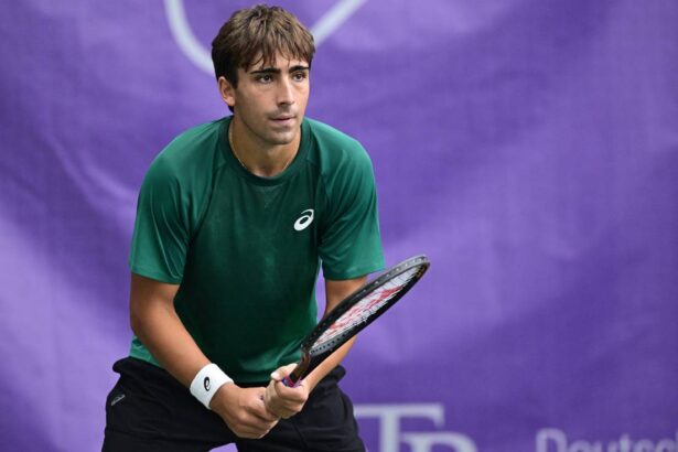 Daniel Merida nel torneo di Amburgo 2025