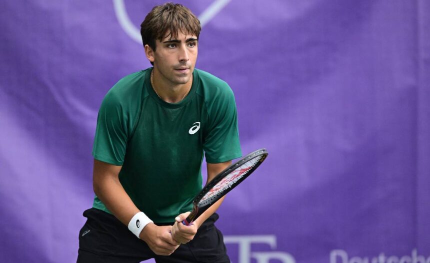 Daniel Merida nel torneo di Amburgo 2025