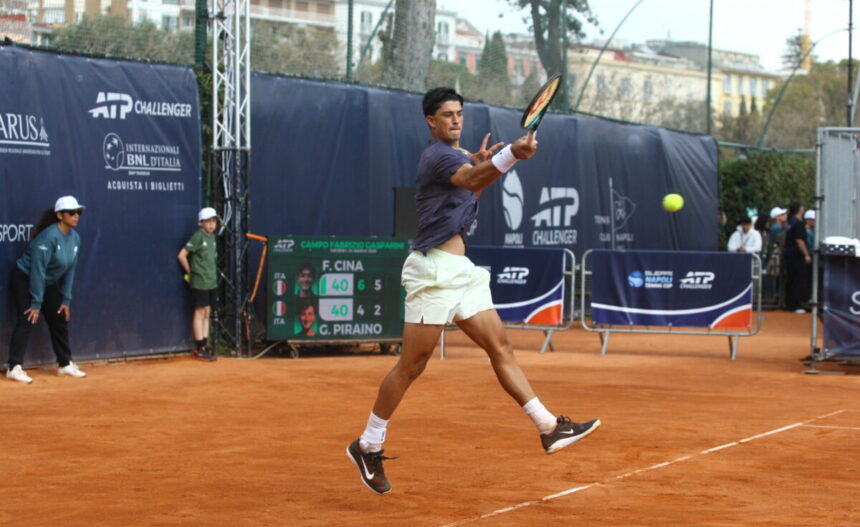 Federico Cinà nel torneo di Napoli 2026
