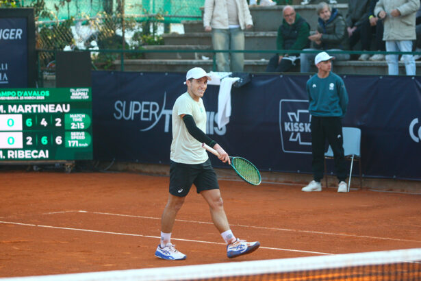 Michele Ribecai sorridente al Challenger di Napoli