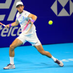 Nuno Borges in azione all'ATP 500 di Acapulco