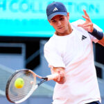 Rafa Jodar colpisce un dritto a Madrid