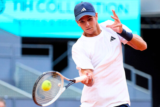 Rafa Jodar colpisce un dritto a Madrid