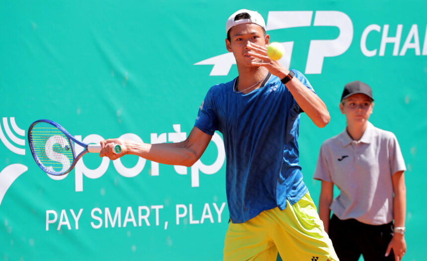 Rei Sakamoto nel torneo di Cagliari 2026