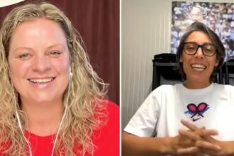 Francesca Schiavone e Kim Clijsters durante il ”Love All Podcast”