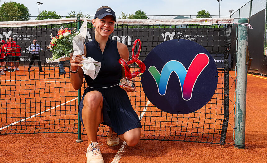 Maria Timofeeva dopo il titolo a Chiasso