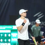 Andrea Guerrieri esulta al Challenger di Napoli