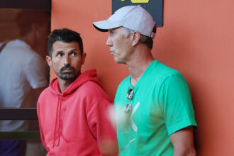 Simone Vagnozzi e Darren Cahill a Roma