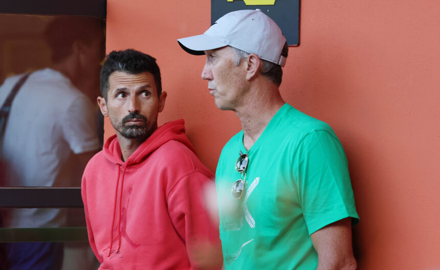 Simone Vagnozzi e Darren Cahill a Roma
