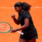 Hailey Baptiste in azione al WTA 1000 di Madrid
