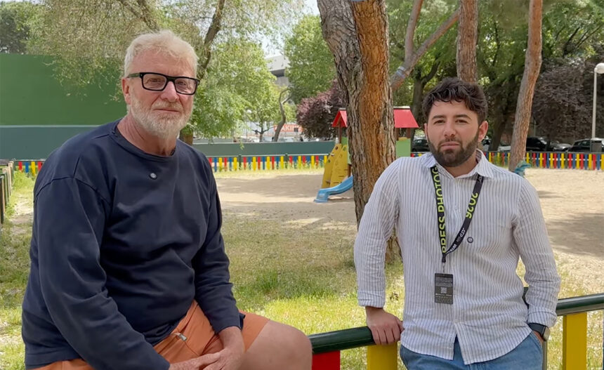 Fabio Chiappini e Pietro Corso durante l'intervista di Spazio Tennis