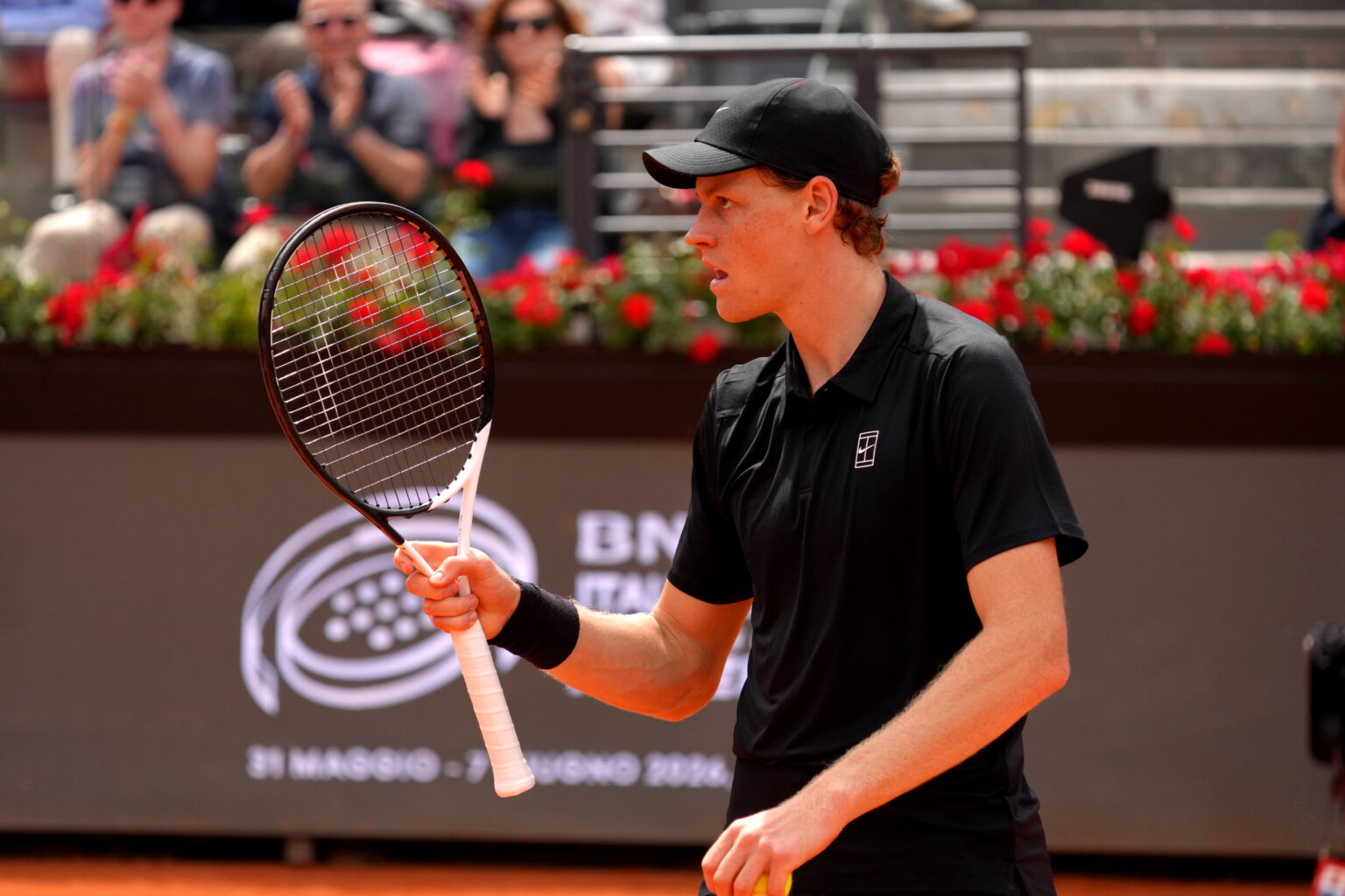 Jannik Sinner agli Internazionali d'Italia 2026