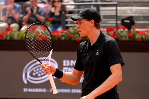 Jannik Sinner agli Internazionali d'Italia 2026