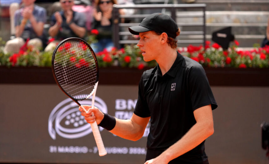 Jannik Sinner agli Internazionali d'Italia 2026