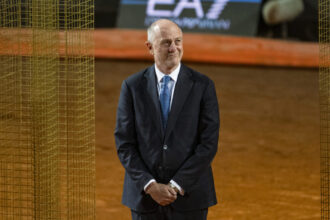 Il presidente FITP Angelo Binaghi agli Internazionali d'Italia 2026