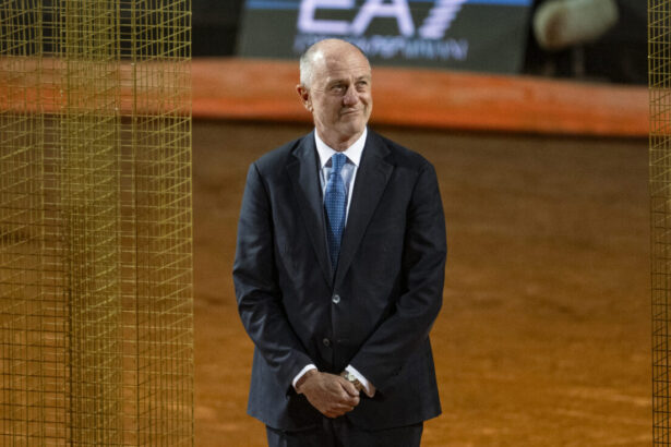 Il presidente FITP Angelo Binaghi agli Internazionali d'Italia 2026