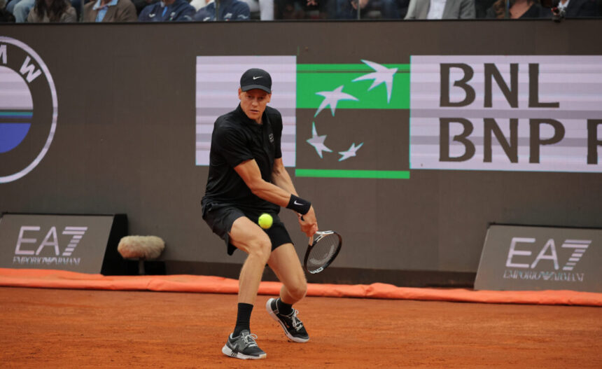 Jannik Sinner agli Internazionali d'Italia 2026