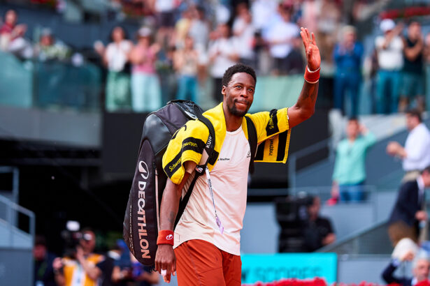 Gael Monfils esce dal campo al Masters 1000 di Madrid