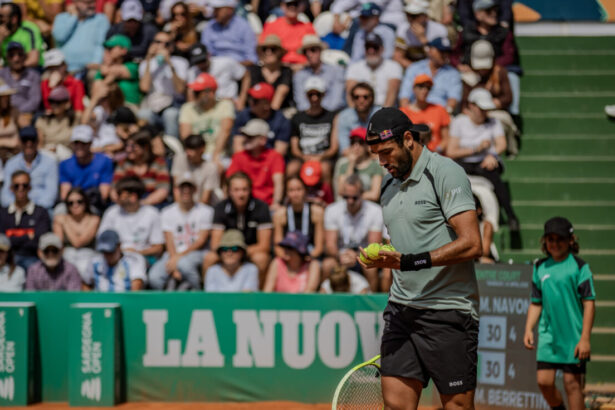 Matteo Berrettini nel torneo di Cagliari 2026