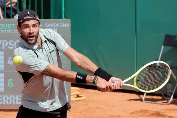 Matteo Berrettini nel torneo di Cagliari 2026