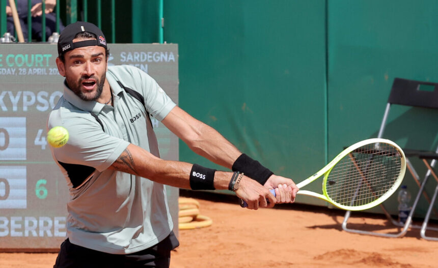 Matteo Berrettini nel torneo di Cagliari 2026