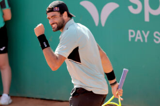 Matteo Berrettini nel torneo di Cagliari 2026