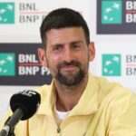 Novak Djokovic in conferenza stampa agli Internazionali d'Italia 2026