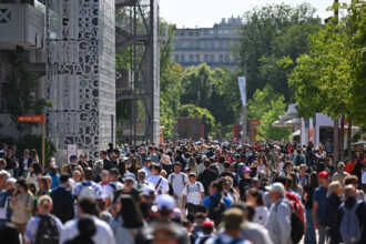 Uno dei viali del Roland Garros