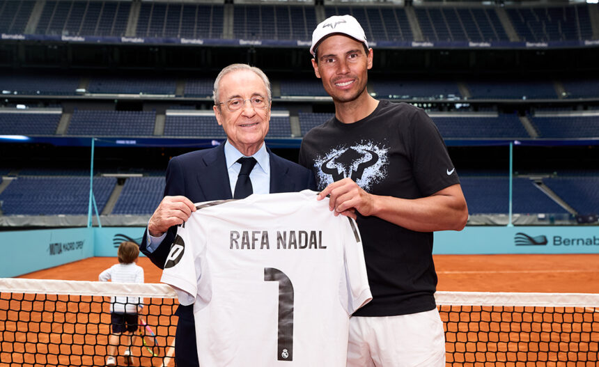Florentino Perez e Rafael Nadal a Madrid