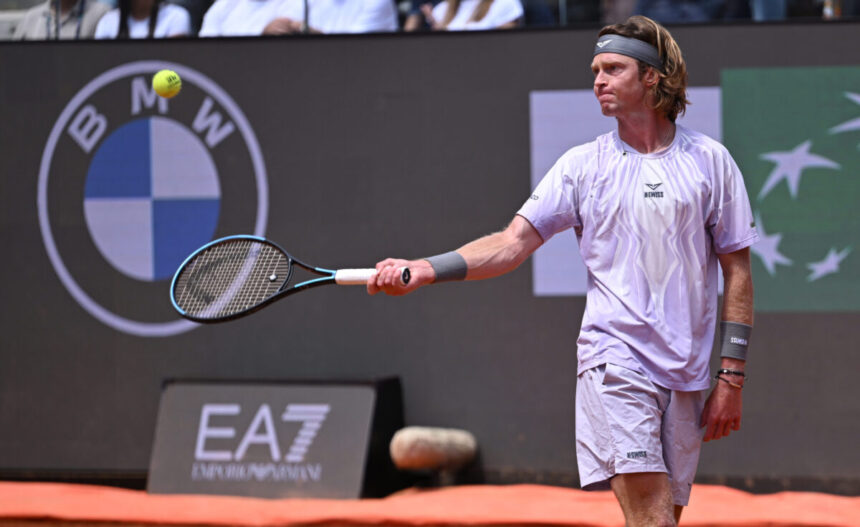 Andrey Rublev agli Internazionali d'Italia 2026