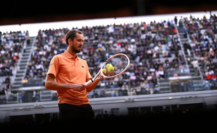 Daniil Medvedev agli Internazionali d'Italia 2026