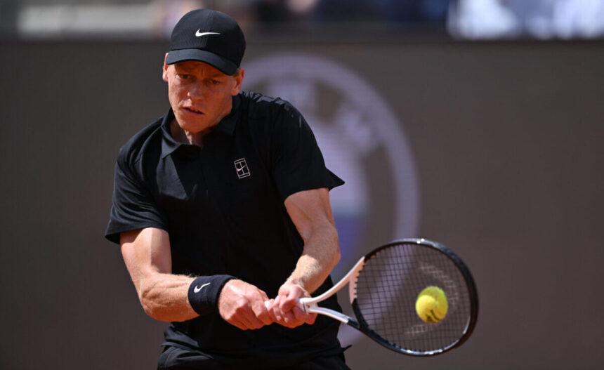 Jannik Sinner agli Internazionali d'Italia 2026