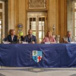 La conferenza stampa di presentazione del 66° Trofeo Bonfiglio, tenuta in mattinata al Tennis Club Milano Alberto Bonacossa (foto Luigi Leonardi)